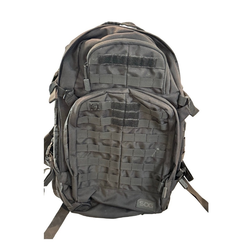 SOG Ninja Tactical Daypack Black Military Style MOLLE Backpack Hiking Travel Bag